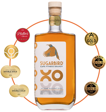 Sugarbird Cape Fynbos XO Brandy 75 cl. 38% - Premiumgin.dk